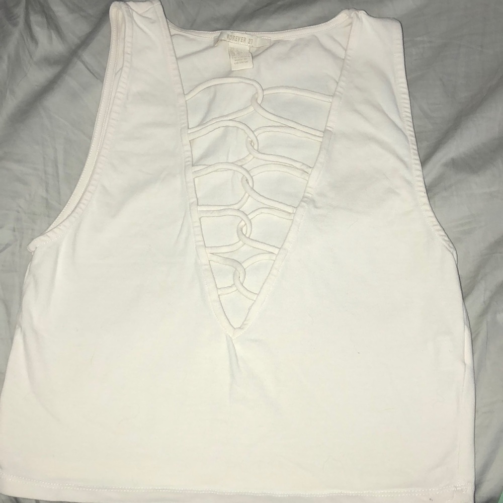 Open Cris Cross Crop Top